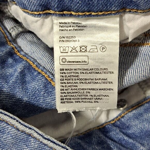 H&M Women's Light Blue Denim High Waist Skinny Jeans Plus Size XXL - Picture 7 of 8